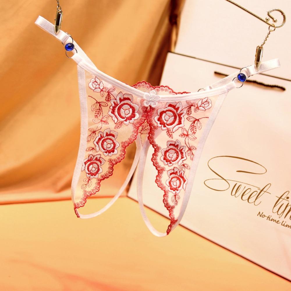 Light Ripe Women's Fancy Adjustable Belt Women's Large Size Panties Sexy Open Crotch Bed Hot Flirting Temptation Thong