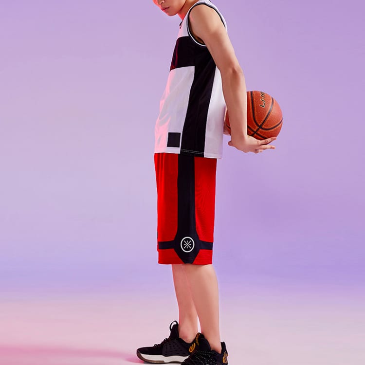 Li Ning Basketball Shorts Men's Bull Red AAPQ235-3