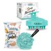 FABSKIN Loofah for Bathing & Scalp Massager Shampoo Brush Combo For Men & Women | Aqua Green