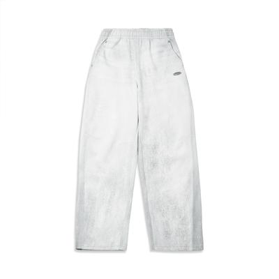Li Ning Sport Eenvoudige Losse Rechte Pijp Casual Broek Dames bottoms AKLVB02-1