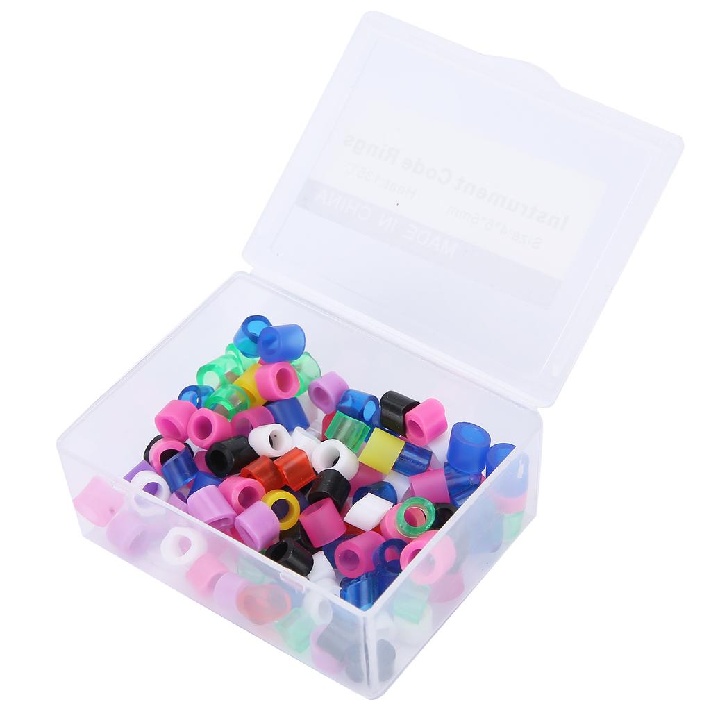 100 stücke Dental Farbcode Ringe Ungiftig Silikon Dental Farbcode Ringe Zubehör Liefert(Mischen
