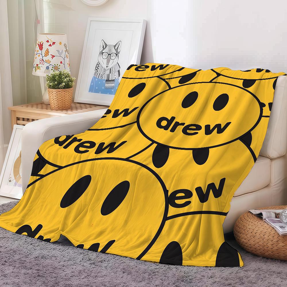 D-drew Певец Джастин Б-бибер Плед Теплый И Мягкий Подходит Для Спальни Гостиной Дивана Кровати Офиса Путешествий Кемпинга 80x60in