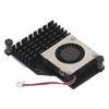 for Pi 5 Cooler Replacement Aluminium Alloy Temperature Controlled PWM Speed Control Cooling Fan for Pi 5 4GB 8GB
