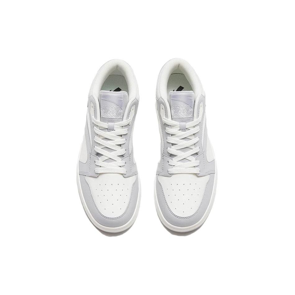 Anta Classic Series Non-Slip Wear-Resistant Low-Top Skate Shoes Men Sneakers Gray White 112318057-2