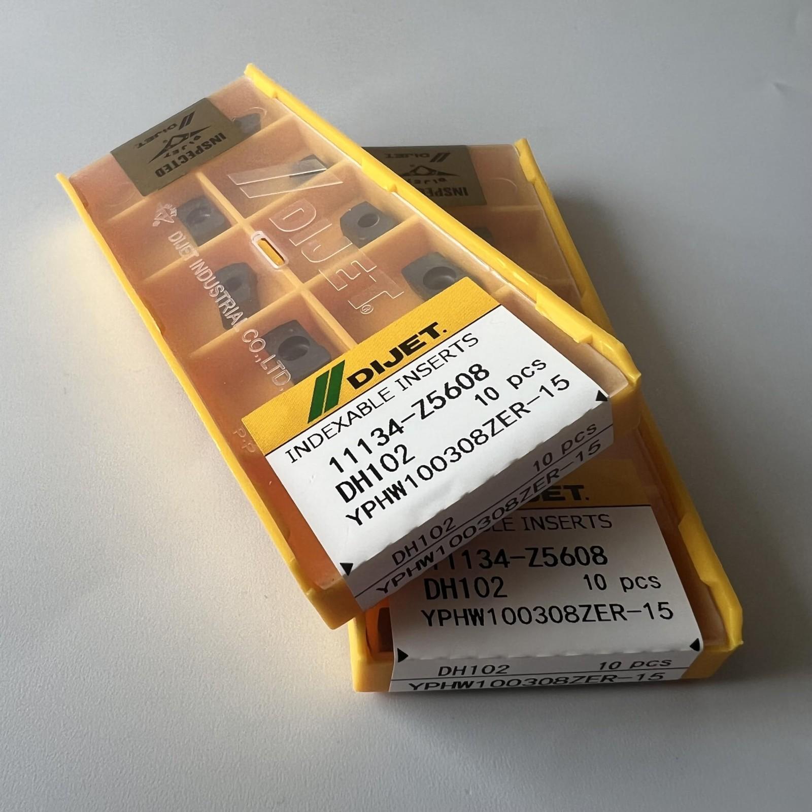 

YPHW100308ZER-15 DH102 / Industrial indexable carbide inserts 10 Pcs