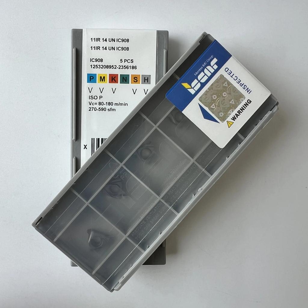 ISCAR / 11IR14UN IC908 / Industrial Indexable Carbide Inserts 10 Pcs