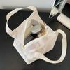Casual and Simple handbag Mesh Travel Toiletry Bag Portable Beach Bag With Zipper Outdoor Wash Bag Makeup Shower Tools Organizer