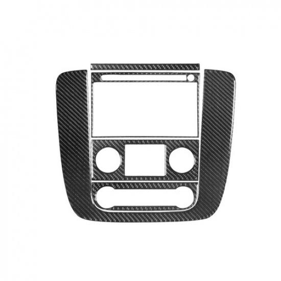 Carbon Fiber Central Console Cover Trim For Tahoe/Yukon/Silverado/Sierra Type C