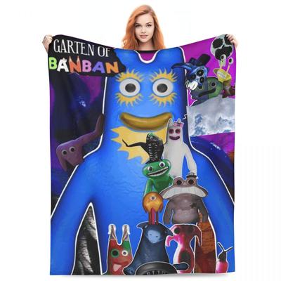 Cartoon Garten Of Banban Blankets Flannel Sofa Throw Blanket Portable Throw Blankets for Bedroom Travel Throws Bedspread Quilt