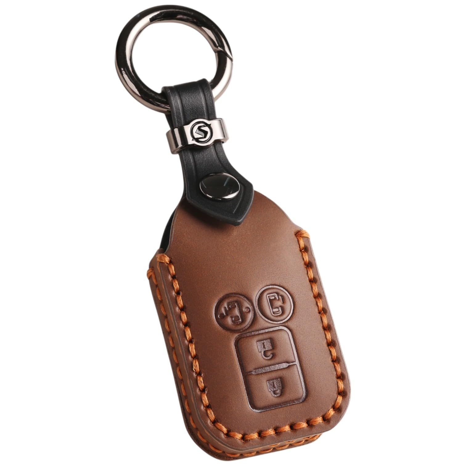 

[smasol] Suzuki Key Cover, New Jimny 64 Series Spacia Custom Key Case, Crosby Solio, S коричневый