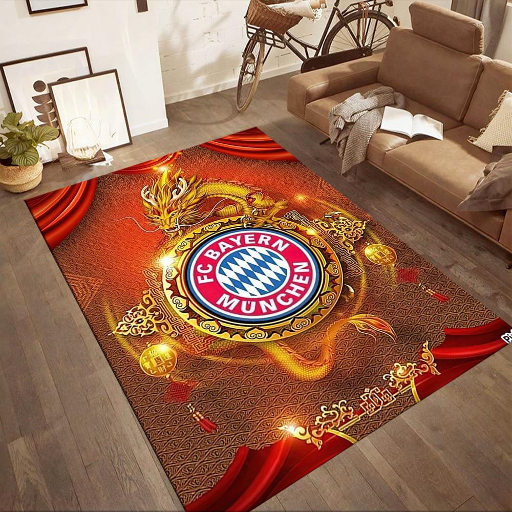 Fc Bayern München Victory Square Rugs Are a Great Choice for Living Rooms, Bedrooms, Home Décor, and As Gifts.