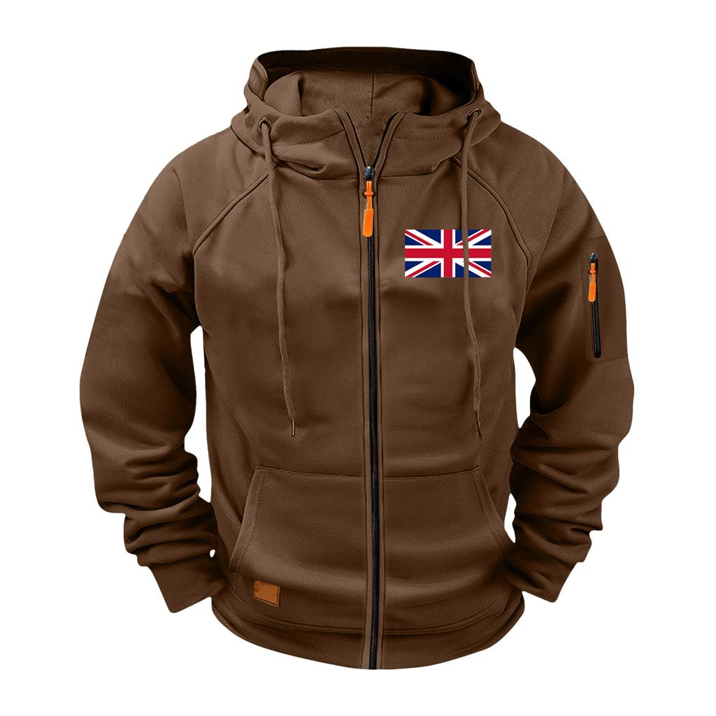 Men's Long Sleeves Zipper Hooded Hood Hoodie Coat Hooded Hood