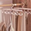 1pc 12 Hook Rotatable Hook Hanger, Underwear Sling Saves Space, Wave Drying Hanger, Multi-Functional Hanger