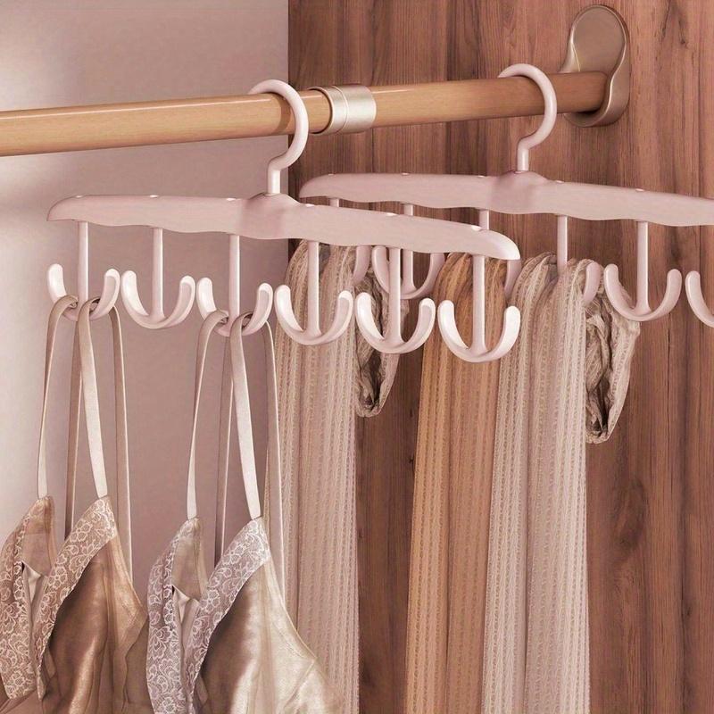 1pc 12 Hook Rotatable Hook Hanger, Underwear Sling Saves Space, Wave Drying Hanger, Multi-Functional Hanger