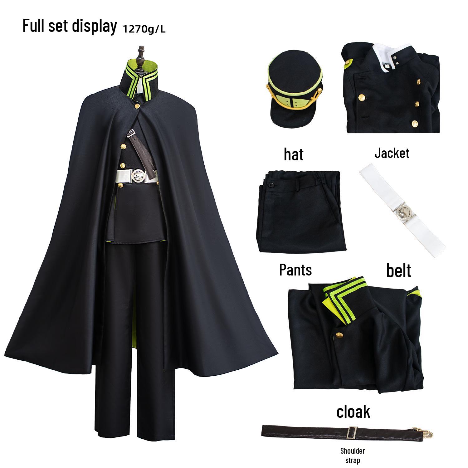 Yuichiro Hyakuya & Mikaela Cosplay komplekts