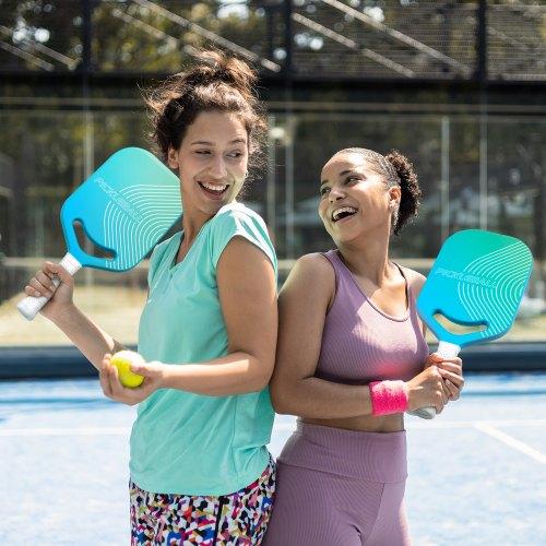 VEVOR Pickleball Paddle with Aero Throat, T700 Carbon Fiber Surface & Honeycomb Core