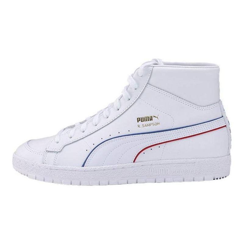 PUMA Ralph Sampson 70 Mid Indianapolis Men Retro Light Mid Skate Shoes White 374964-01 35.5