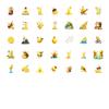 35pcs Cartoon Bee Stickers Playful Lemon Animal Stickers Stationery Stickers For Guitar DIY Bicycle Skateboard Laptop Luggage