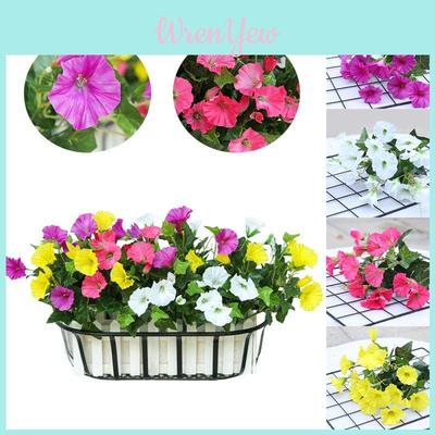Morning Artificial 35cm Glory Flower Fake Silk Petunia Vine Wall Home Decor