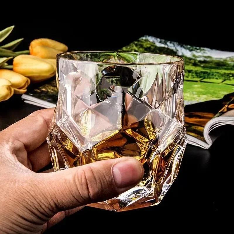 High Value Whisky Glasses Creative Glass Decanter Household Water Cups European Internet Celebrity Bar Spirits Foreign Wine Cup
