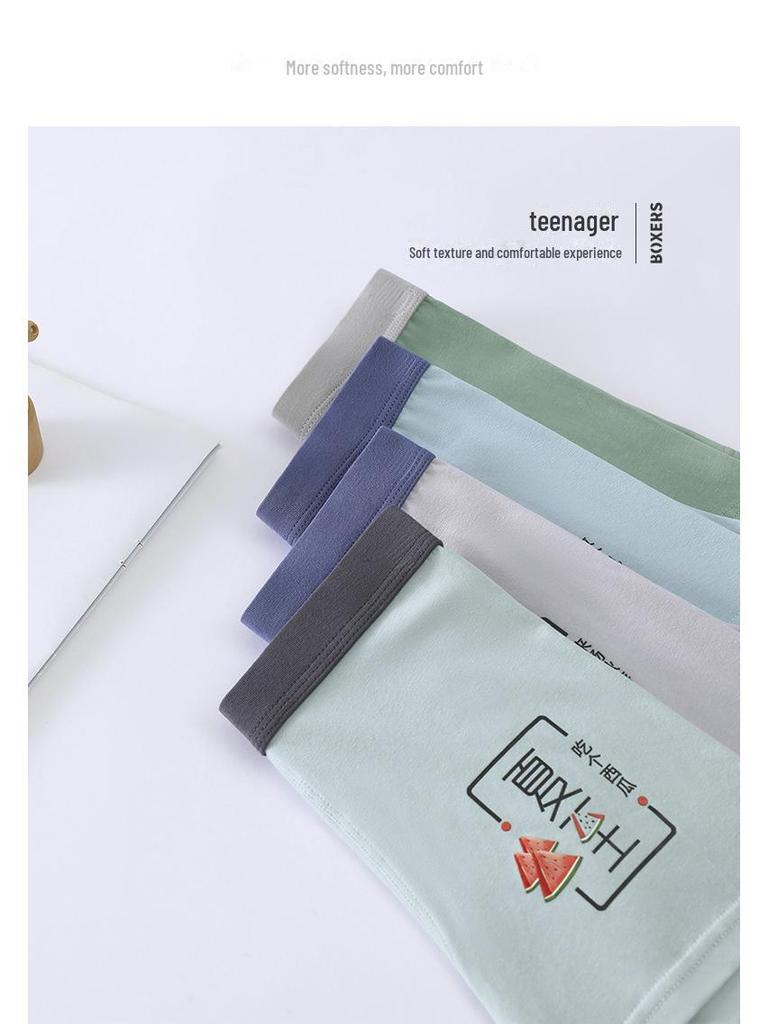 Mittelhohe antibakterielle Boxershorts für Teenager-Jungen für Junior High Schüler