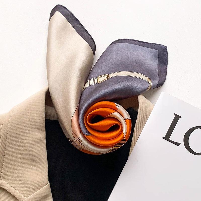 New European and American Style Mulberry Silk Small Silk Scarf Fashion Decoration Winter Professional Scarf Spot Scarf Scarf Scarf