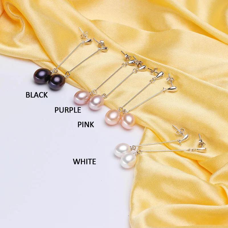 HENGSHENG Top Quality earrings for women 100% real genuine grade AAAA water drop freshwater pearl earrings, fashion jewelry