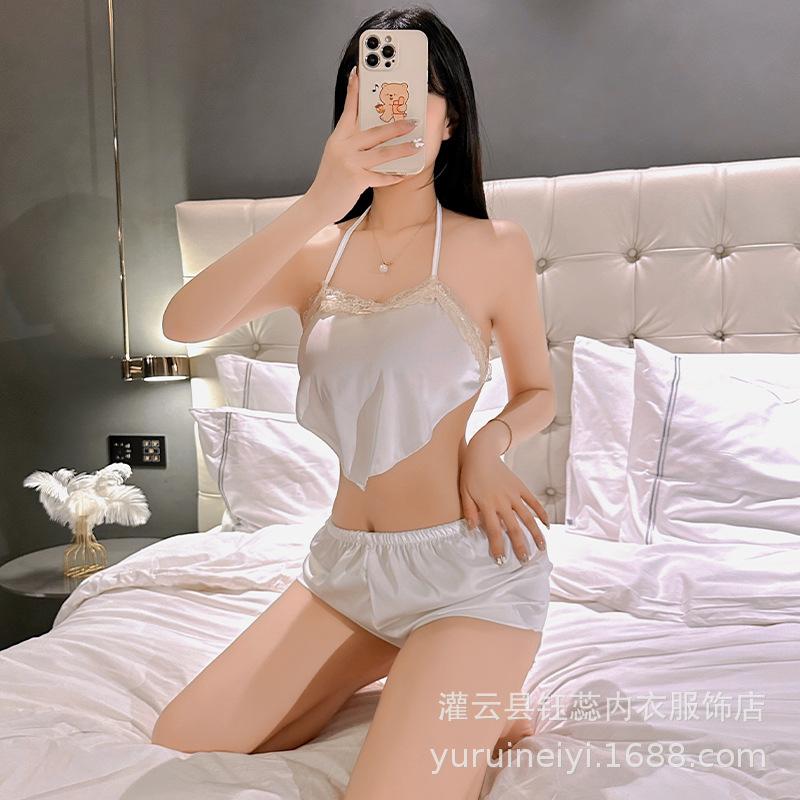 

Women s spring and autumn girls senior sense large size pure desire winter belly pocket three-piece set One size fits all