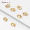 18K Gold Plated Bails with Pearl Mounting Accessories,Pendant Holder,Metal Bails Connectors For Jewelry,DIY Necklace Making