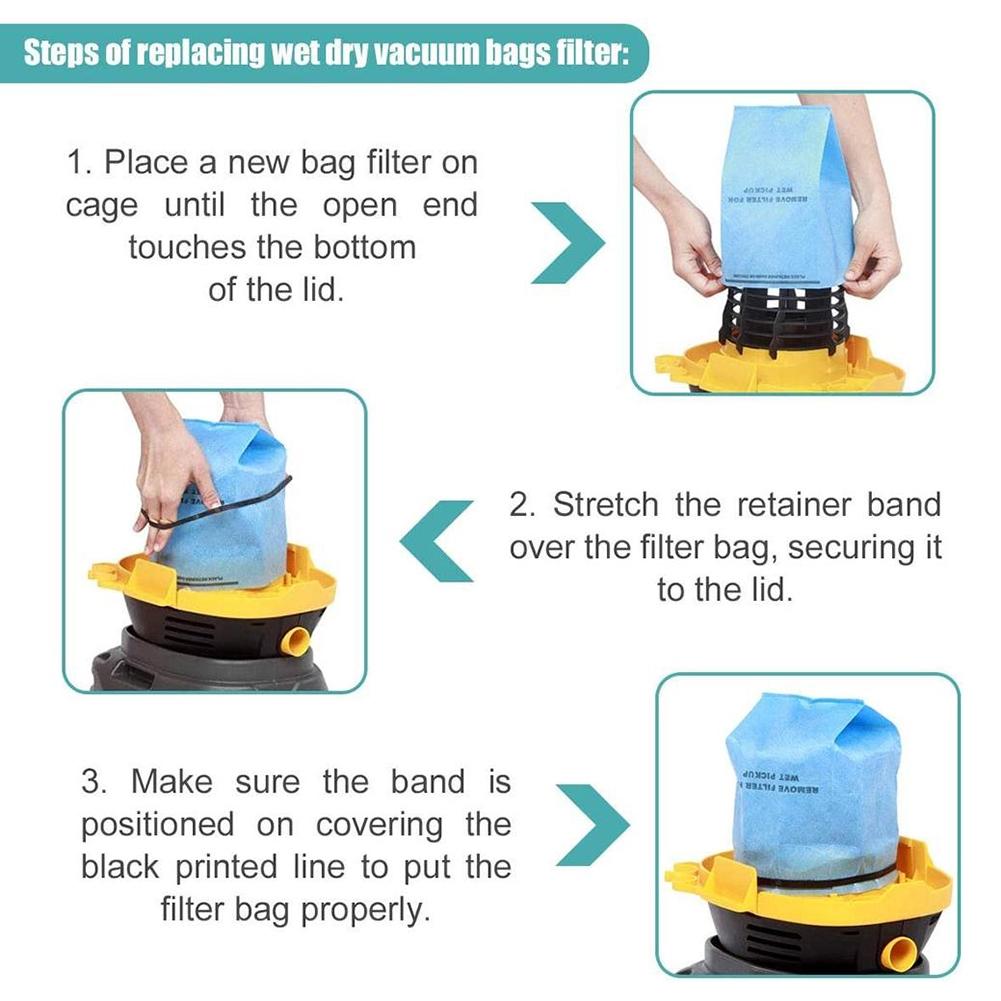 6pcs Filter Bags For 4 Gallon WS0400SS. High Quality