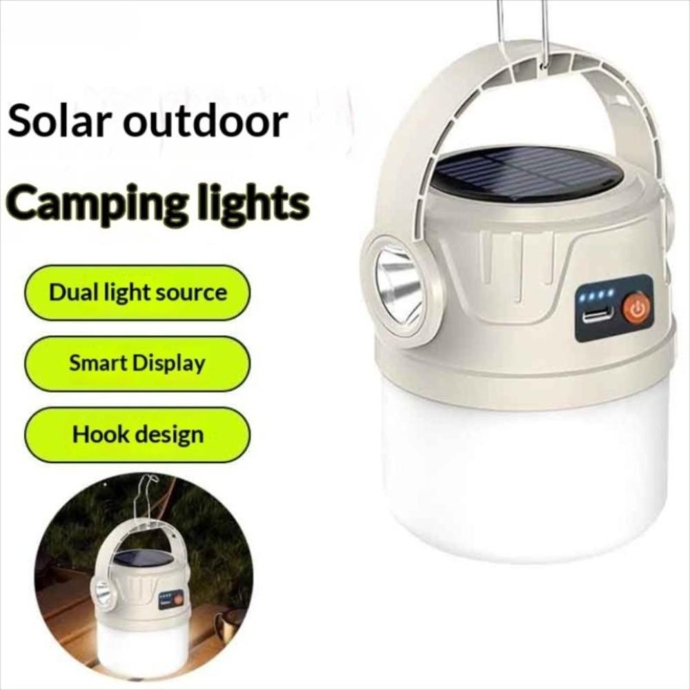 LED Light Solar Powered Light USB Rechargeable Rechargeable Light Camping Light  Outdoor Camping