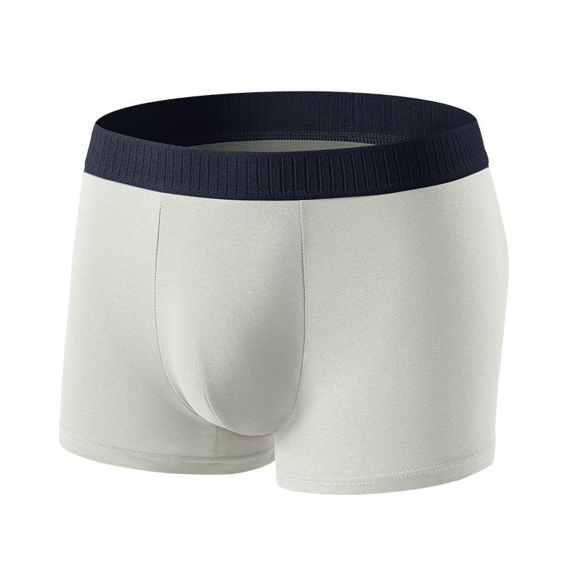 Men's Underwear Men's Plus Size Flat Angle Antibacterial Four Corner Pants Cool and Elastic Boxer Brief