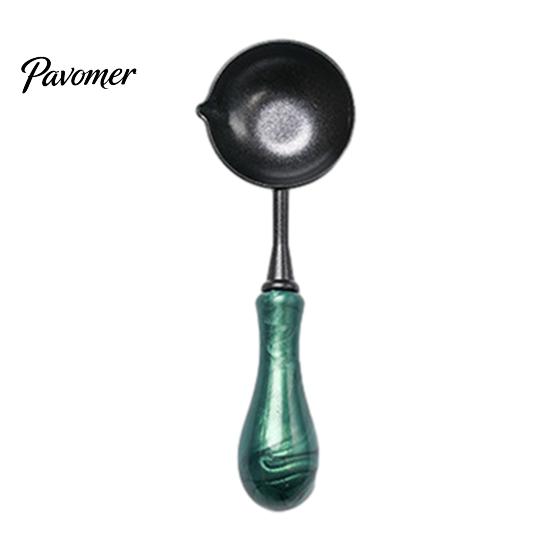 Non Stick Wax Spoon Seal with Ergonomic Handle, Non-Stick Sealing Stamp Melting Spoon, Anti Scalding Warmer for Envelope & Letter Art Crafts Crafting