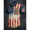 New Summer Men's Printed Casual Breathable Loose Short-Sleeve Shirt