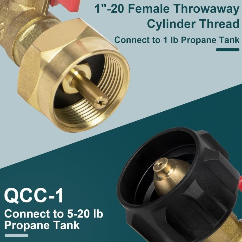 Converter Adapter Propanes Tanks Connector Tanks Filling Connector Adapter Gas Tanks Coupler Refill Attachments Head