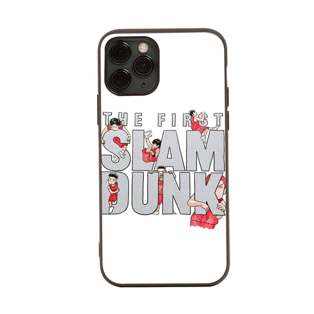 

Чехол для iPhone 16 15 Plus 14 13 12 11 Pro 8 7 6S 6 SE 5S X XR XS Max Realme C30 C33 C31 9I Black Sofe Cover WI62 Slam Dunk Huawei Mate 20 Lite кожа буйвола