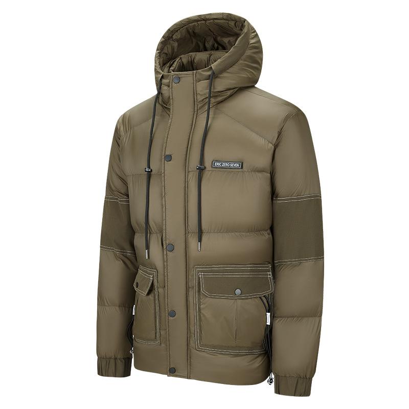 Clothes Are Piled and Thickened In Winter, and Multi-bag Men's  Clothes Are Casual and  Jackets Are Cold-proof.