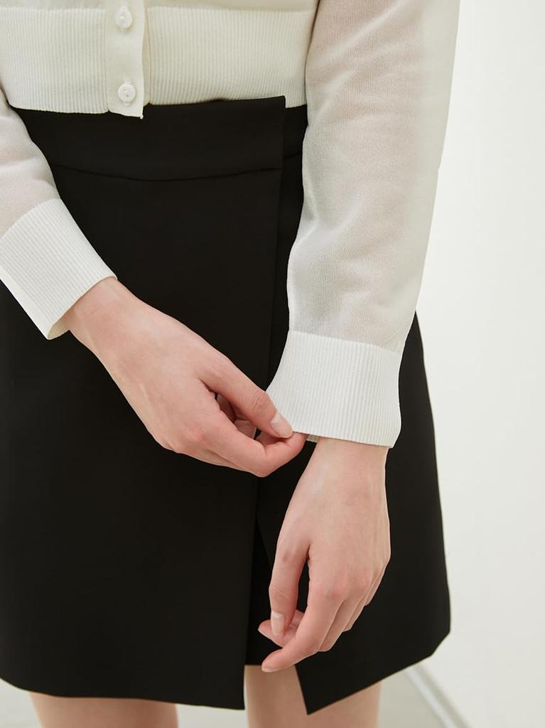 Sheer Knit Ensemble SWNT252040 IVR [Snidel] Women's