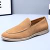Large size men's shoes retro British style one-pedal loafers men's Korean version business casual soft-soled lazy shoes