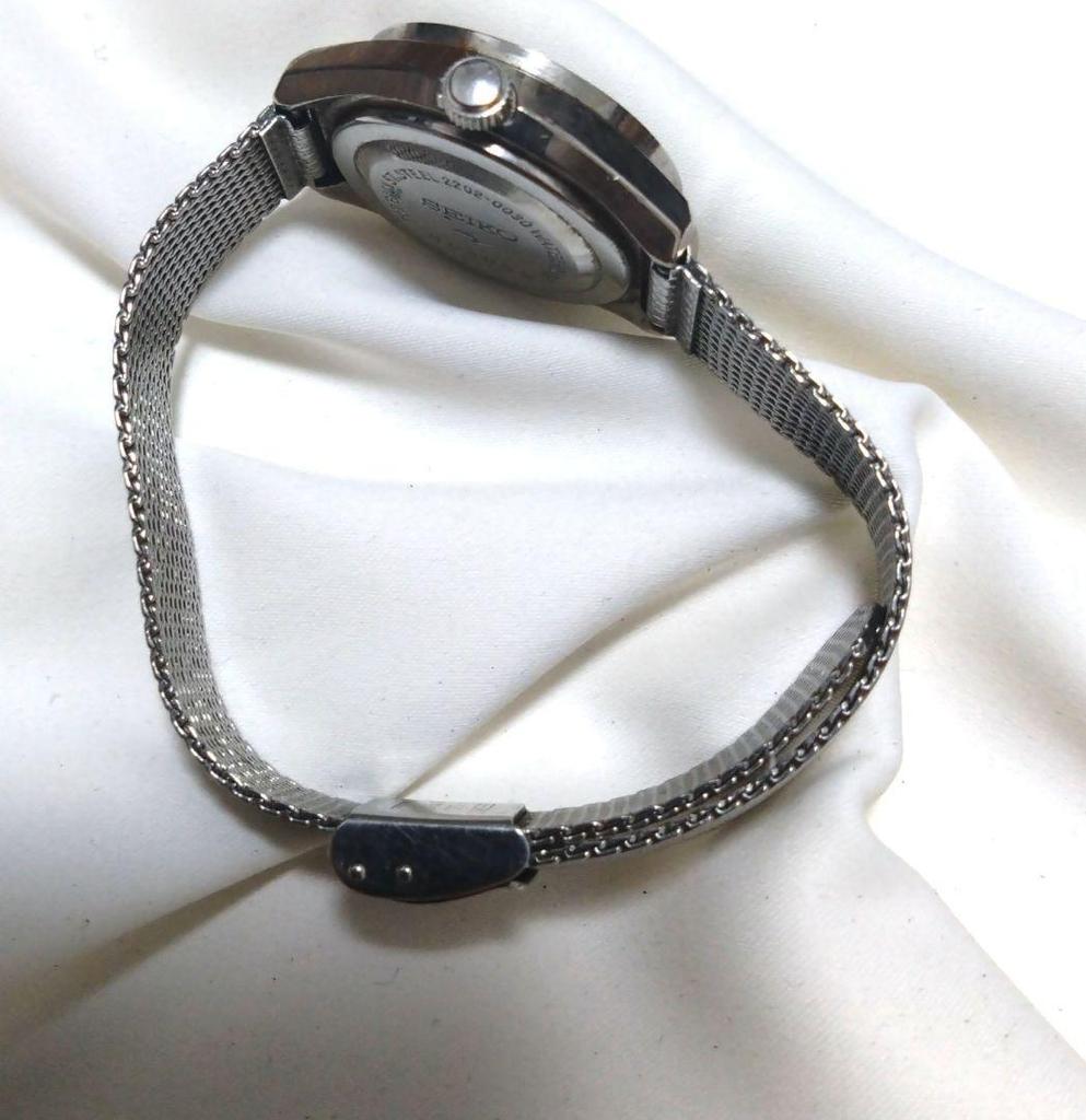 [USED] Extremely rare SEIKO automatic watch with date display in navy blue