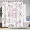 Whimsical Floral Bath Shower Curtain Pink Bloom Decor for Your Bathroom