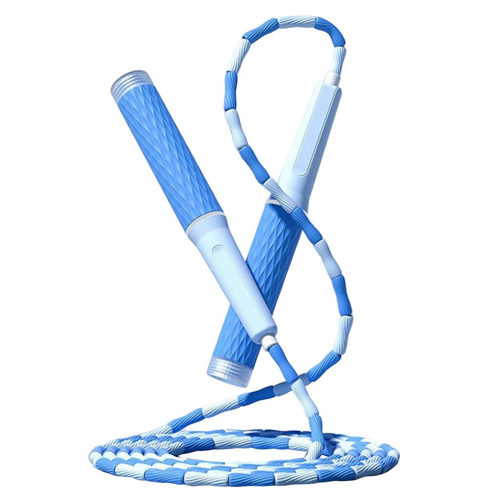Jump Rope Adjustable Length Tangle Free Segmented Beaded Skipping Rope Fitness Jumping Rope for Kids Men and Women