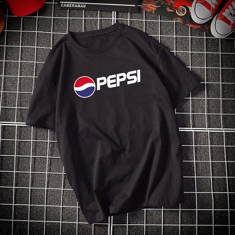 Reine Baumwolle Coca-Cola gemeinsame Geden-Kurzarm-T-Shirt Jugend Hong Kong Stil Marke ins Große Größe Männer und Frauen Paare vielseitig