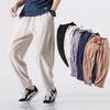 Spring and Summer Men's Casual Pants New Men's Linen Thin Trousers Cotton and Linen Harlan Pants Wholesale