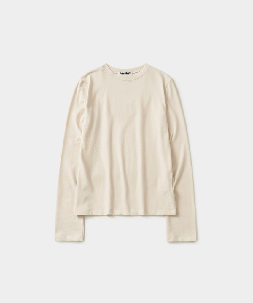HAVE HAD Mellow Slim Long Sleeve T-Shirt (Beige)