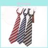 Traditional Polyester Kids Tie With Striped Pattern For School Uniforms