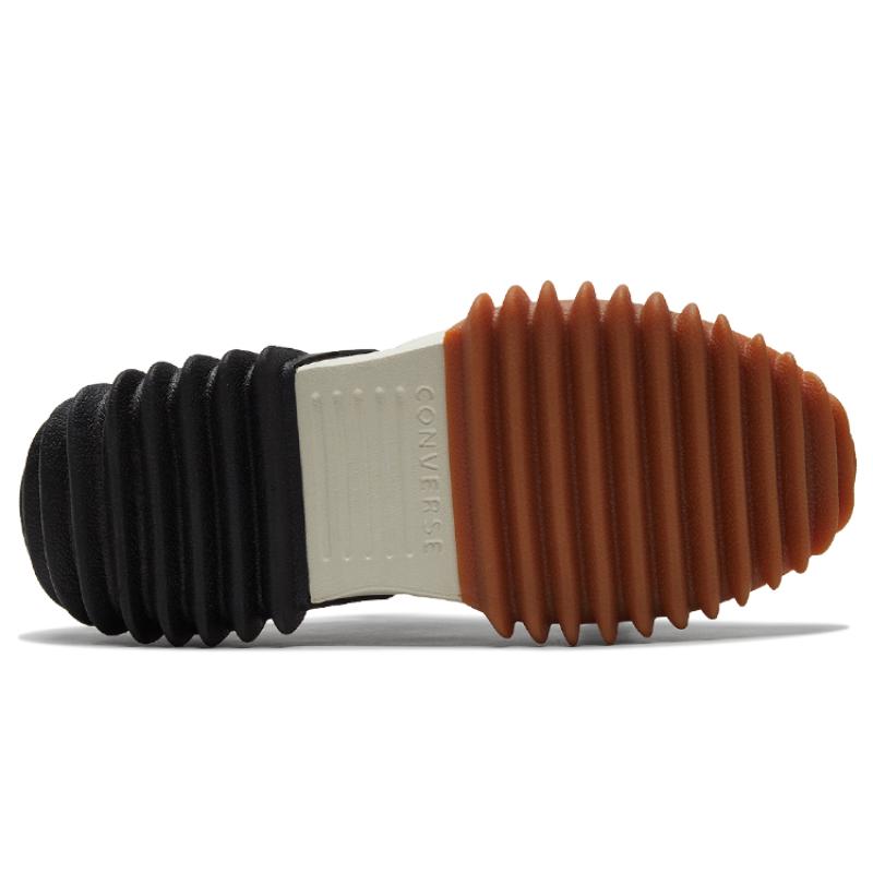 Converse Run Star Motion Trendy Thick Sole Black White Unisex