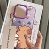 Case for iPhone 17 Pro Max 14 15 Plus XS 13 Pro 16 11 12 XR Air Back Phone Cover Cartoon Cute Capybara