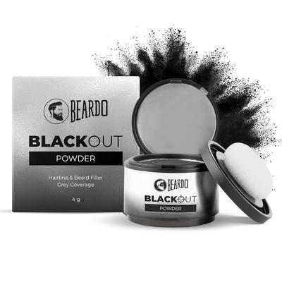 Blackout Hårpudder 4g Sort Rod Touch-up Til Gråt Hår Skægpletter Skaldede Pletter Langvarig Mat Finish Dækning