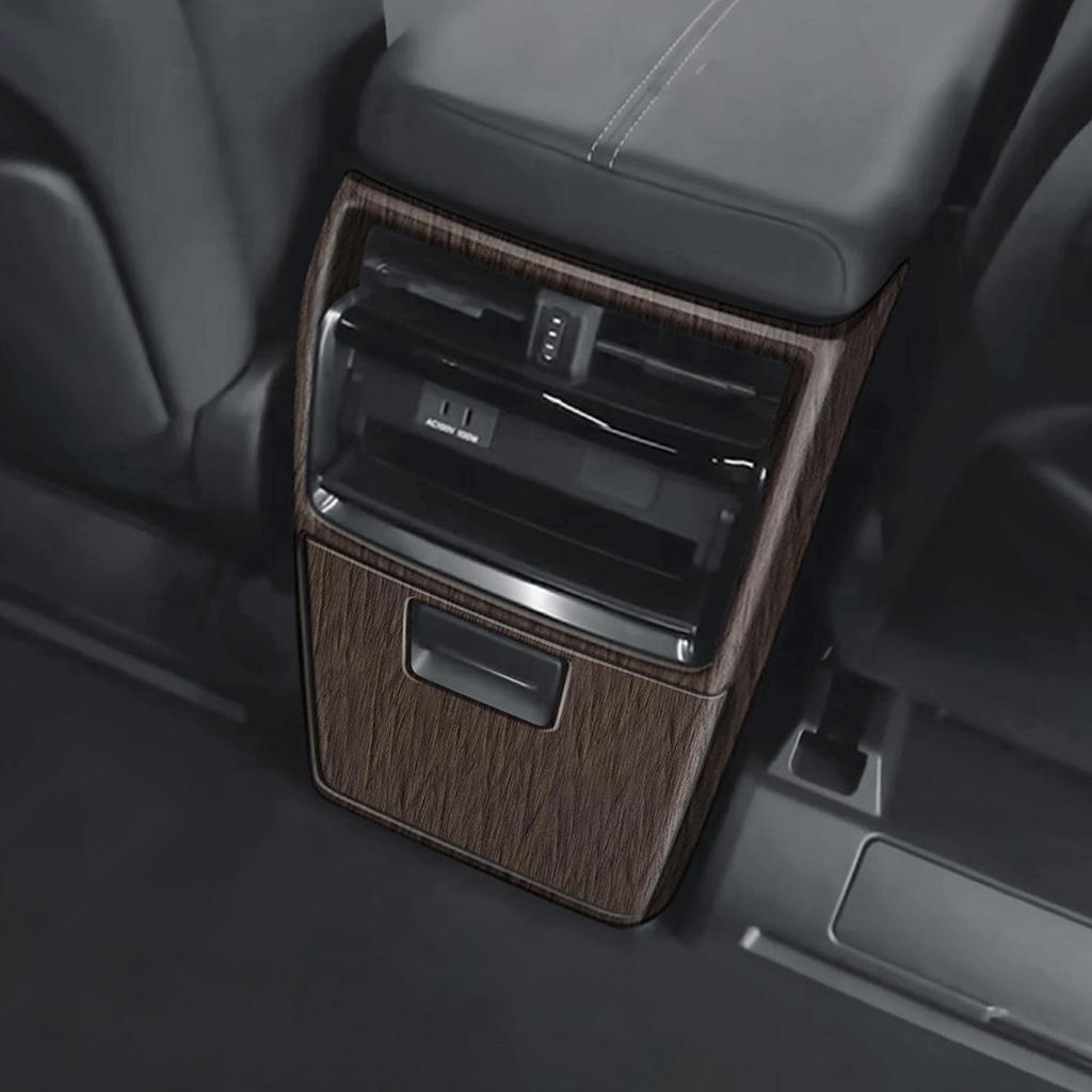 YOFAMO Rear Air Conditioner Kick Guard for Toyota New Alphard 40 Series Vellfire 40 Rear Seat Air Vent Kick Rear Seat Interior Custom ABS Set